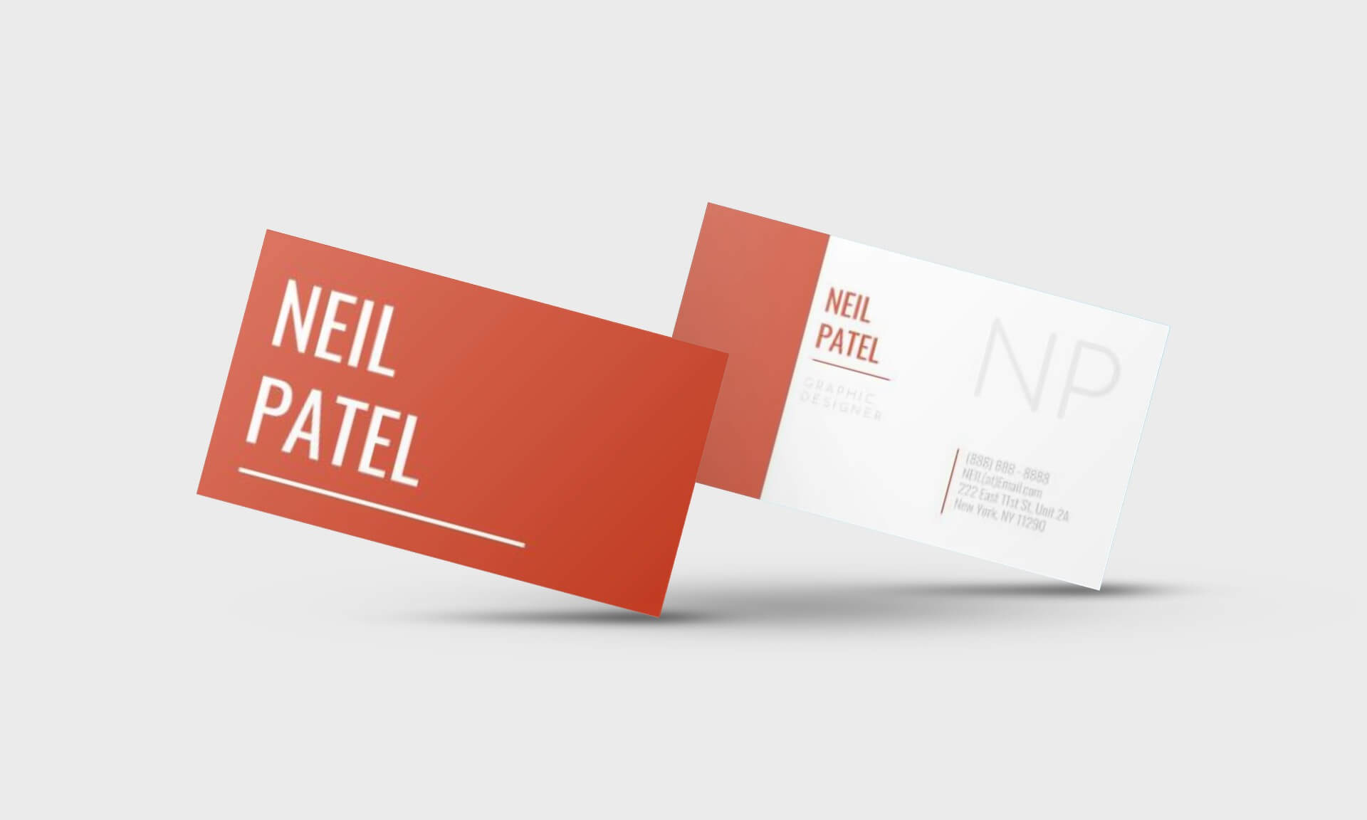 Neil Patel Google Docs Business Card Template - Stand Out Shop For Google Docs Business Card Template
