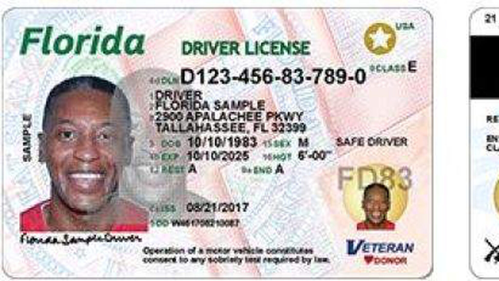 florida drivers license template free