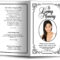 Obituary Funeral Program Clipart Pertaining To Memorial Brochure Template