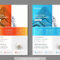 Orange And Blue Modern And Clean Business Flyer Templates Within Cleaning Brochure Templates Free