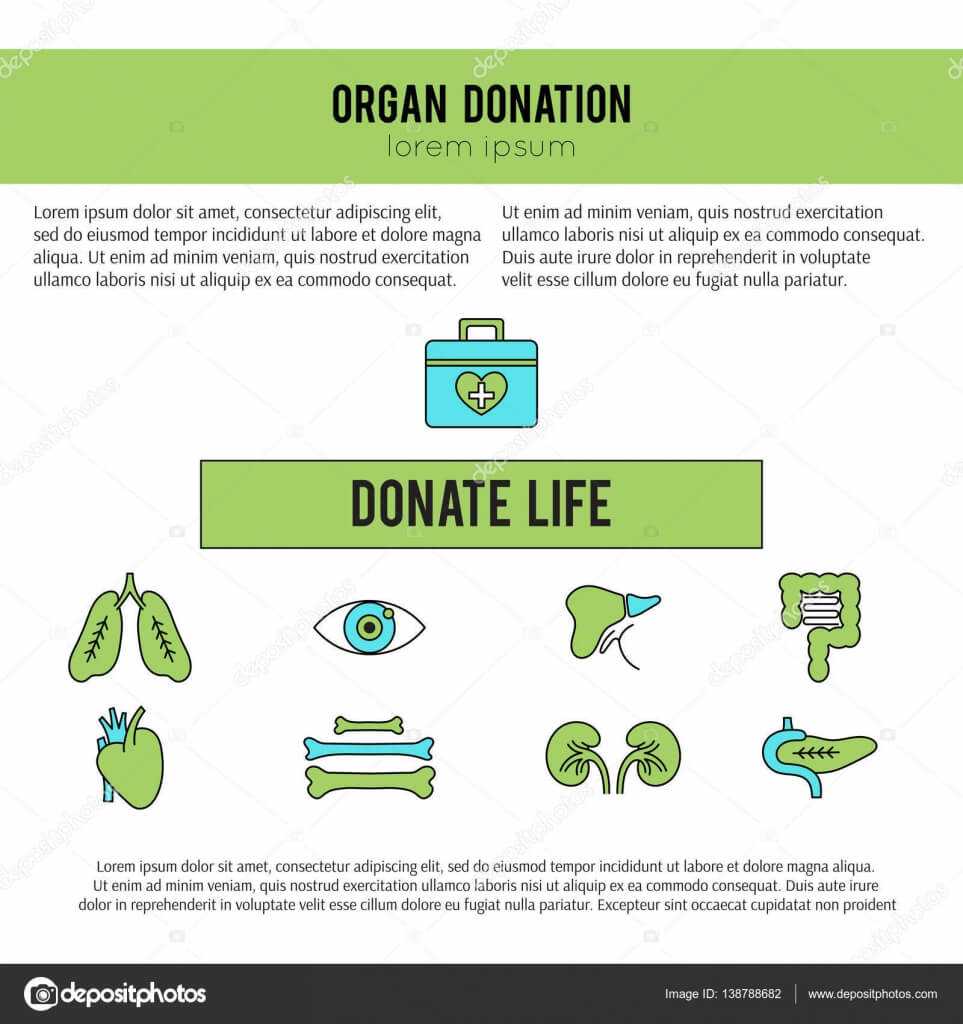 Organ Donation Template — Stock Vector © Julia Khimich Pertaining To Organ Donor Card Template