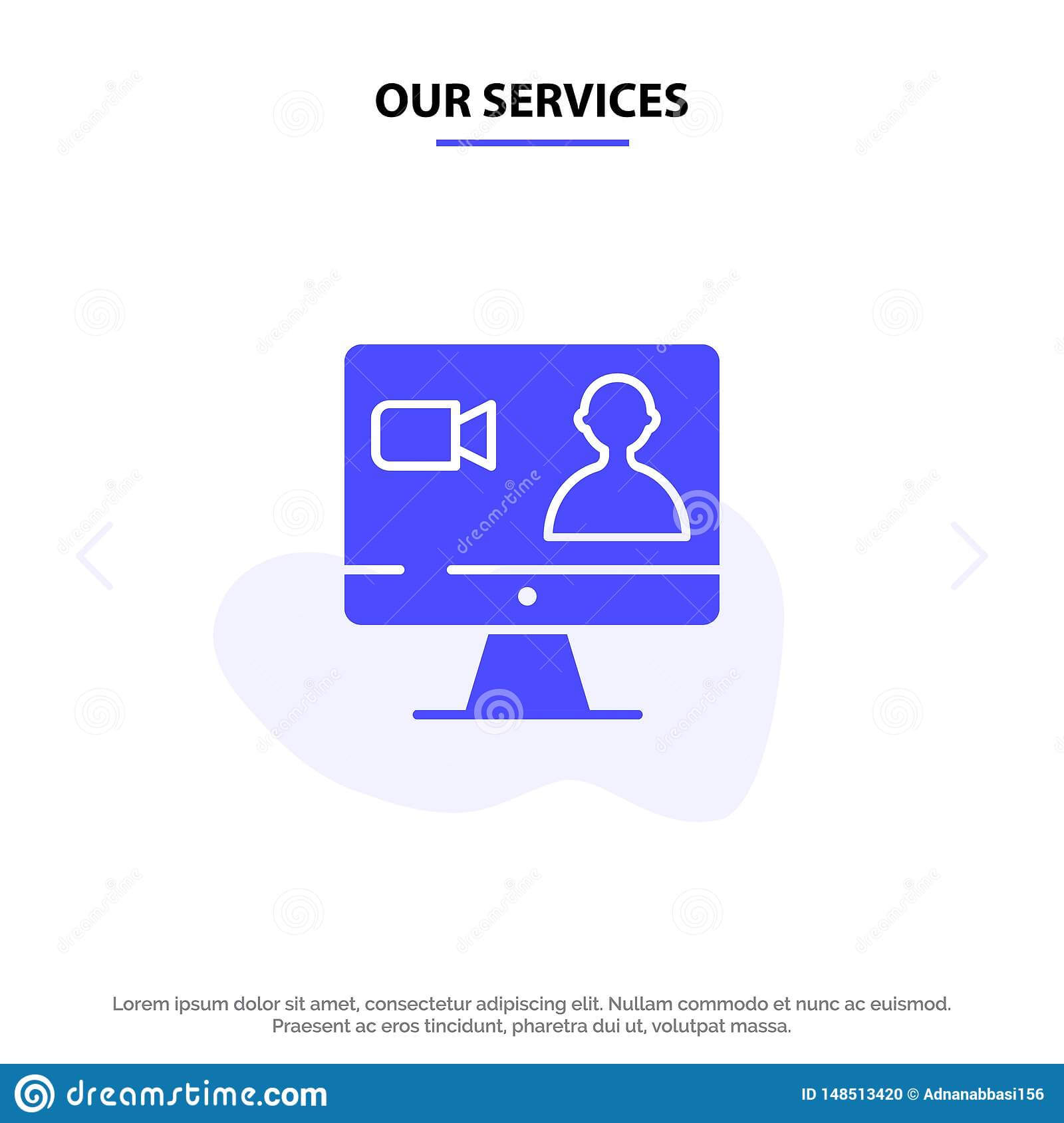 Our Services Job, Search, Internet, Computer Solid Glyph With Regard To Service Job Card Template