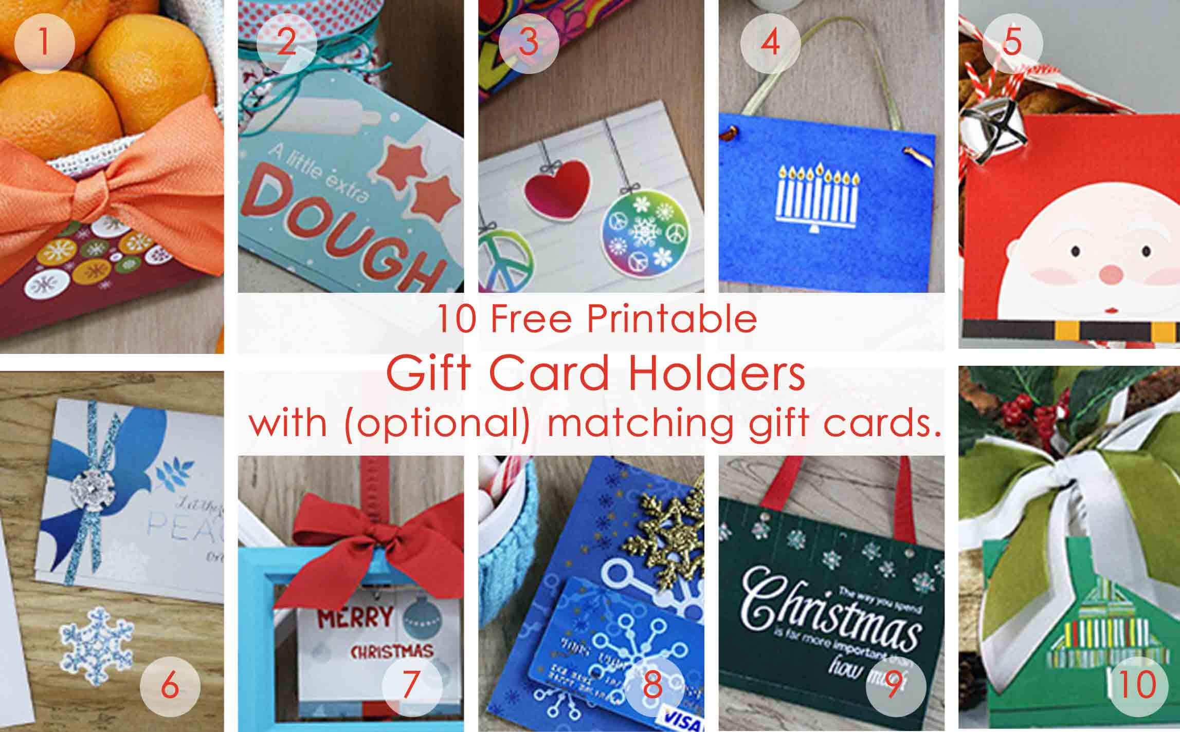 Over 50 Printable Gift Card Holders For The Holidays | Gcg Inside Homemade Christmas Gift Certificates Templates