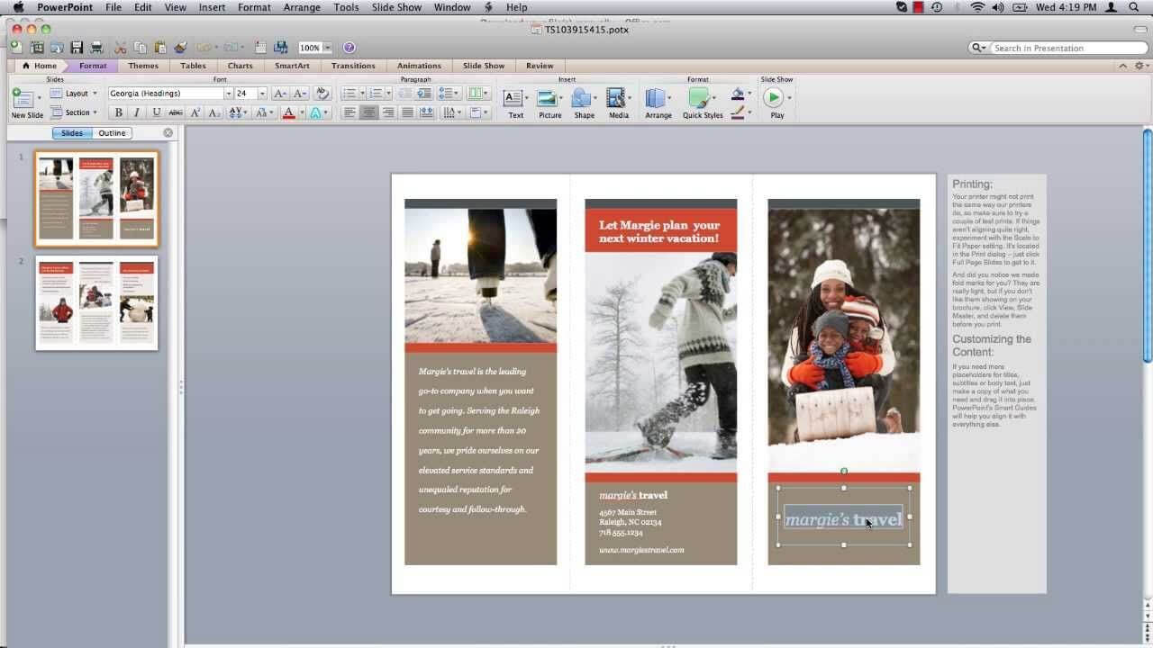 Pamphlet On Word Microsoft How To Make A Brochure Create Pertaining To Word 2013 Brochure Template