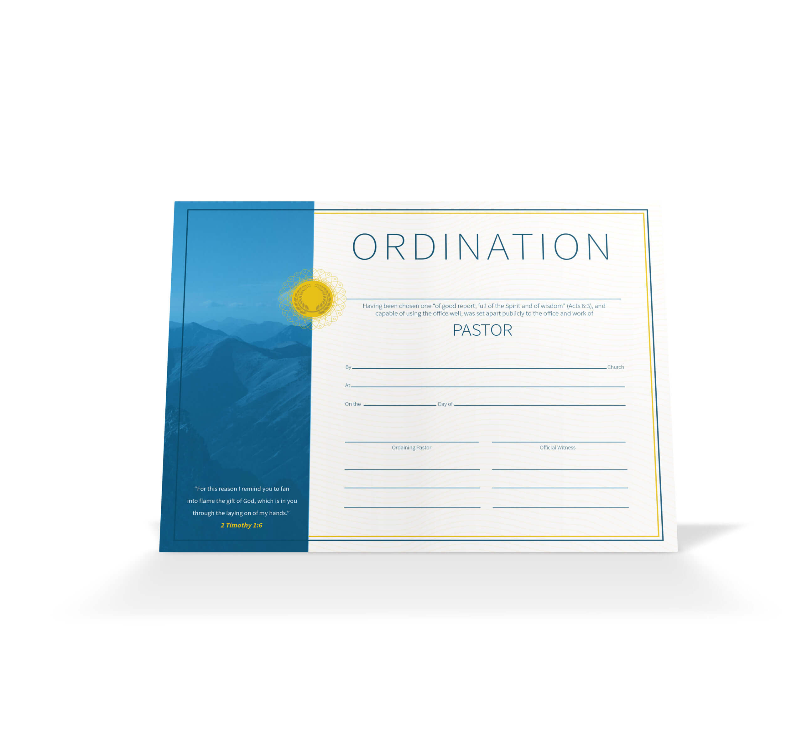 Pastor Ordination Certificate – Vineyard Digital Membership In Ordination Certificate Template