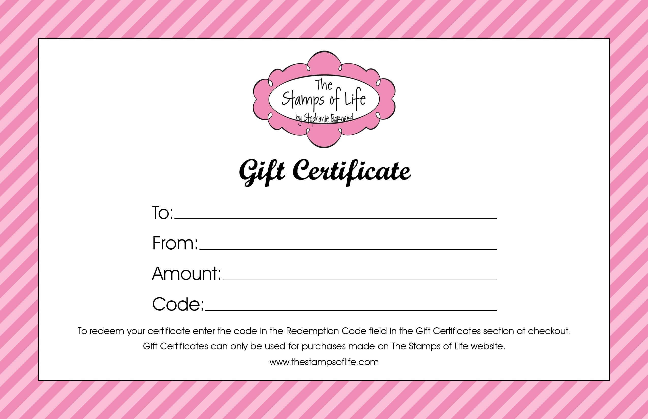 Pedicure Gift Certificate Template - Carlynstudio In Nail Gift Certificate Template Free