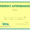 Perfect Attendance Award Clipart For Perfect Attendance Certificate Template