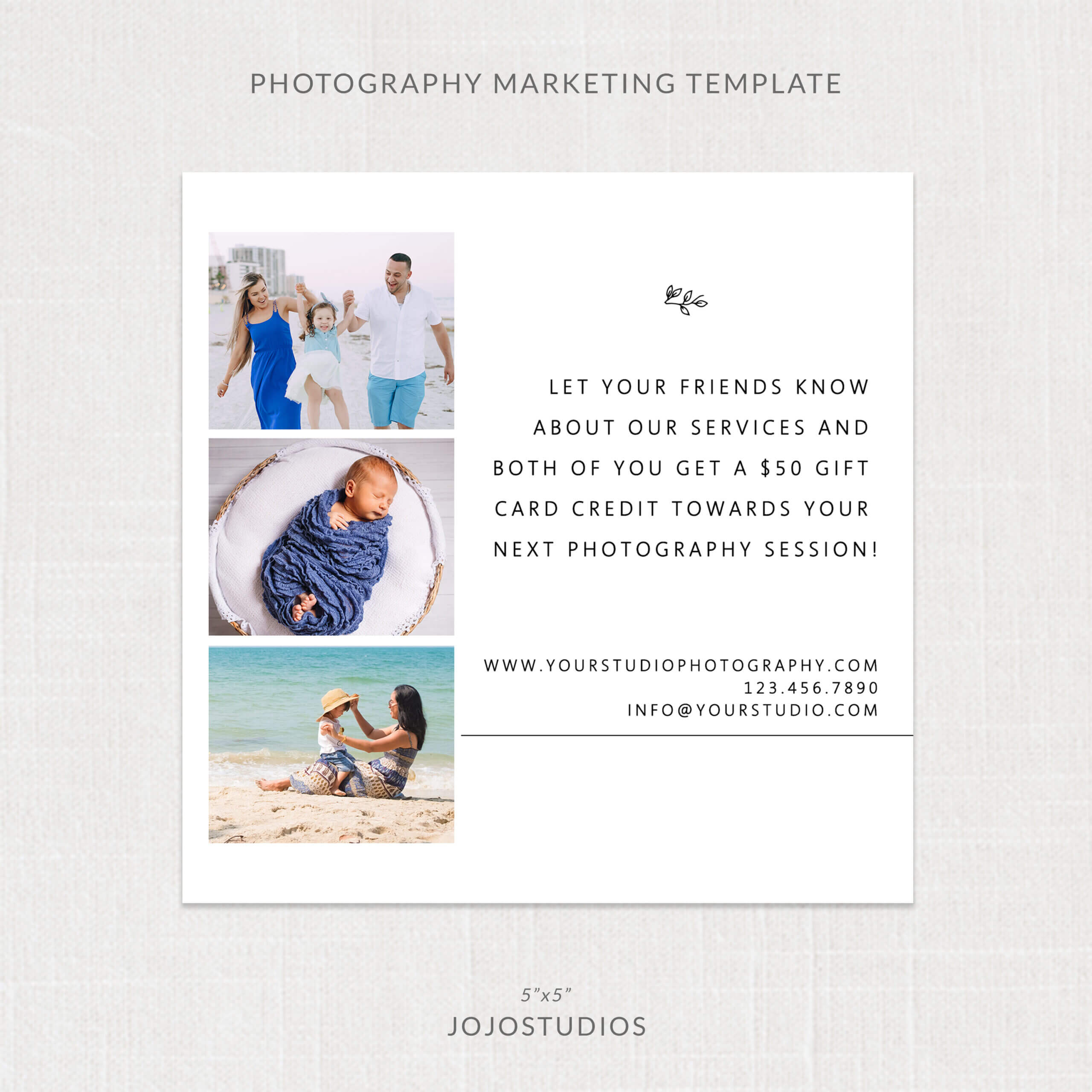 Photography Referral Card Template – M265 Throughout Photography Referral Card Templates