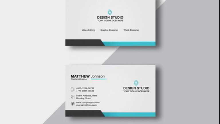 business card template photoshop free download