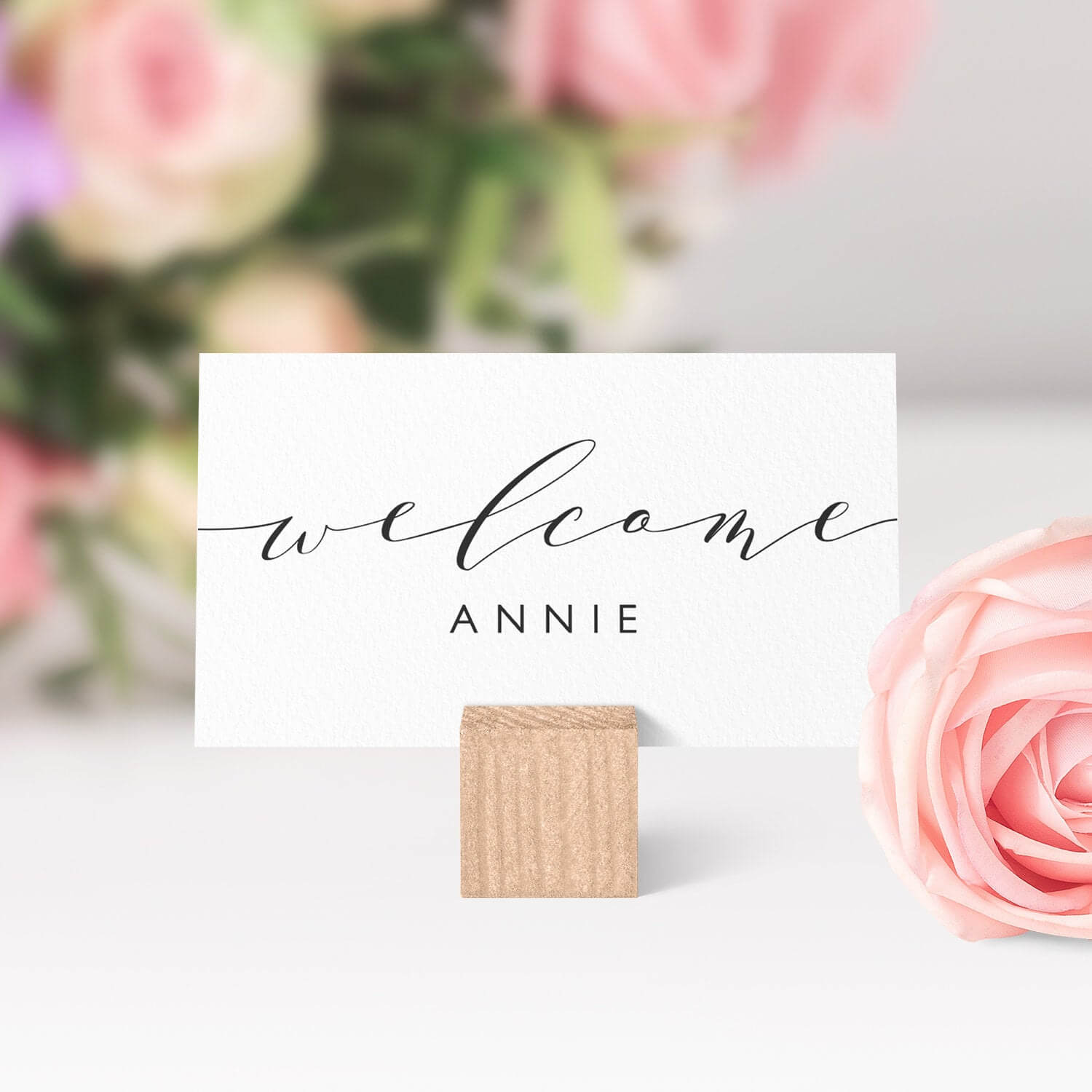 Place Cards Printable Template, Flat And Folded Welcome Inside Place Card Setting Template