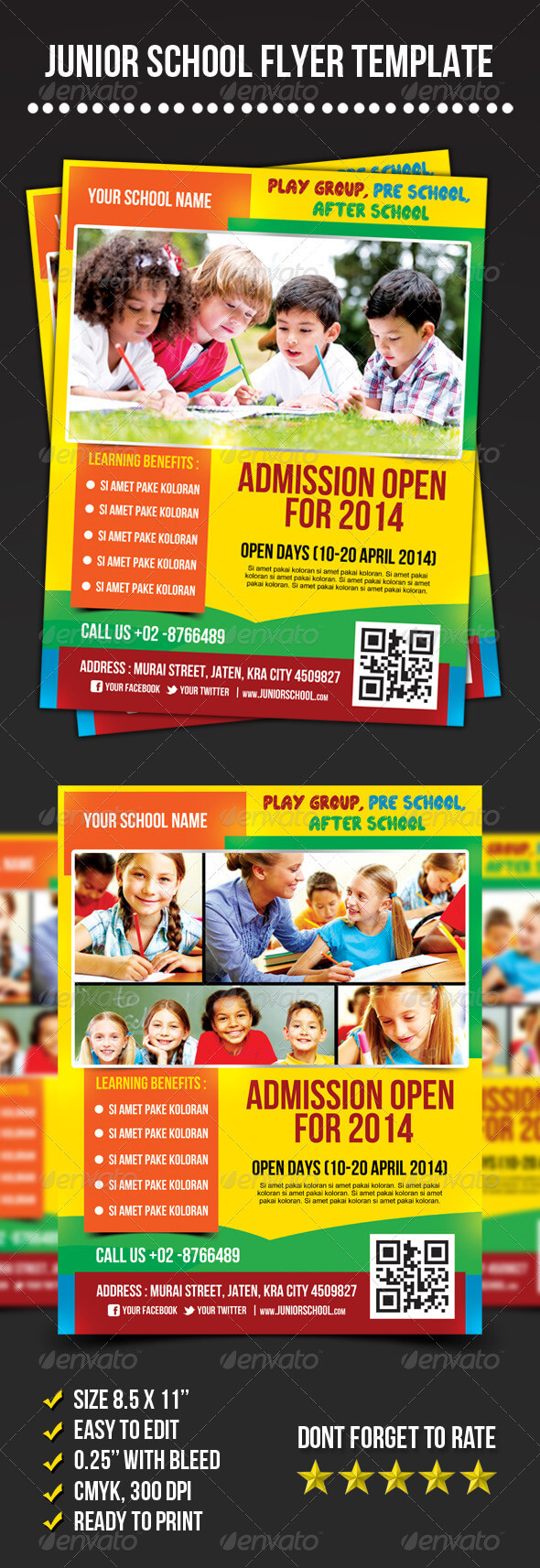 Play School Graphics, Designs & Templates From Graphicriver Throughout Play School Brochure Templates