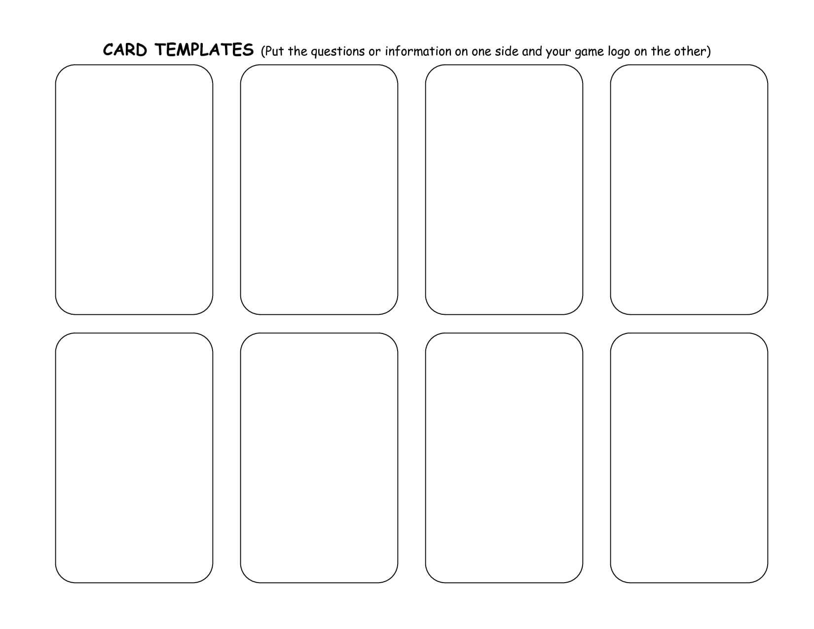 Playing Card Template Word | Template Design With Playing With Regard To Playing Card Design Template
