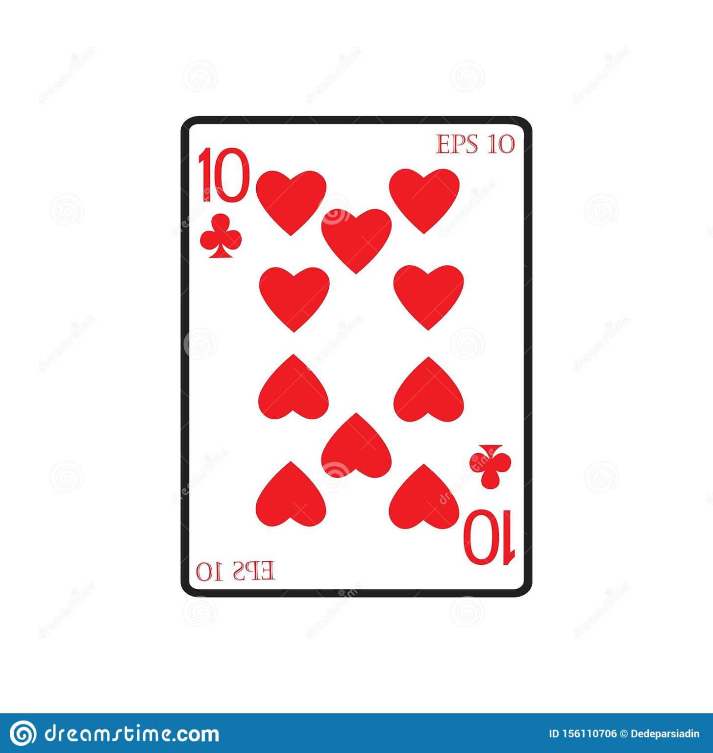 Playing Card Vector Icon Illustration Design Stock Vector regarding