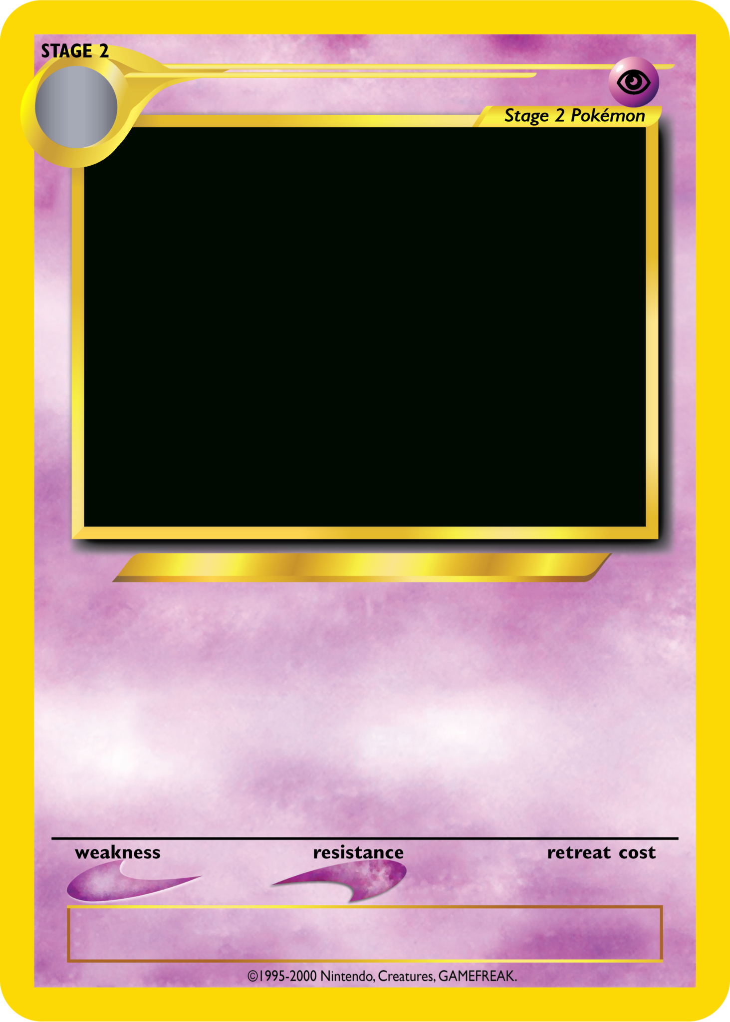 Pokemon Card Template Transparent & Png Clipart Free Regarding Pokemon
