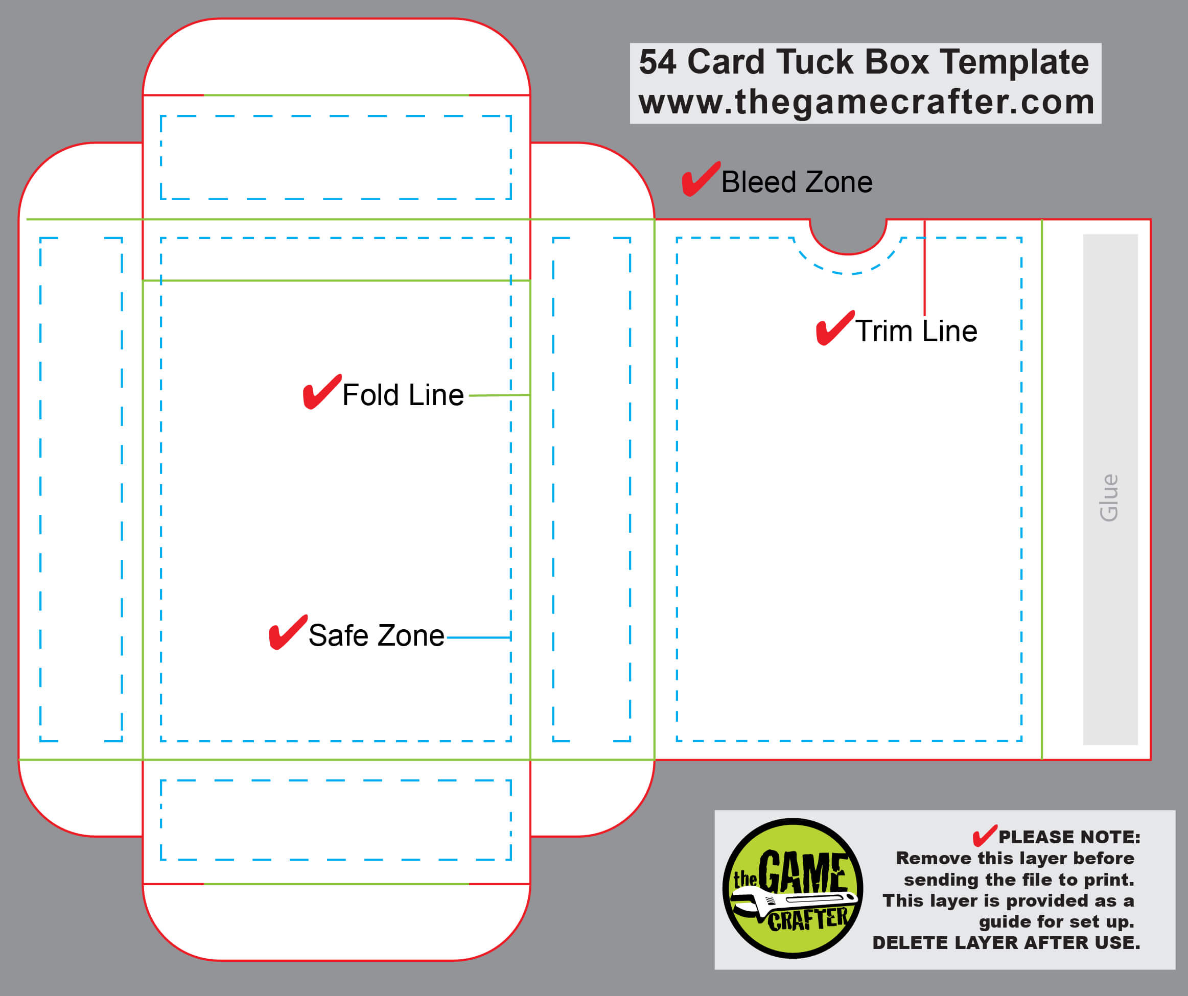 Poker Tuck Box (54 Cards) With Regard To Playing Card Template Illustrator