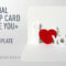Pop Up Card «I Love You» Throughout I Love You Pop Up Card Template