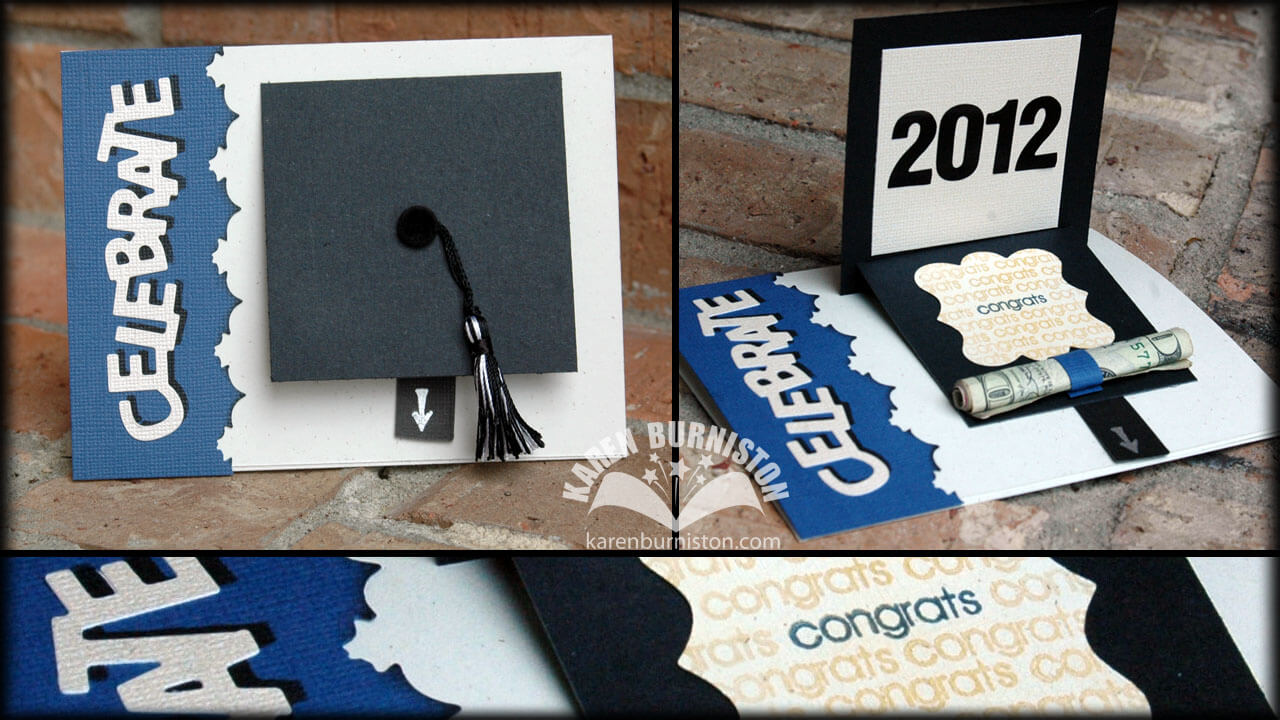 graduation pop up card template free download