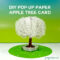 Pop Up Paper Apple Tree Card (3D Sliceform) – Jennifer Maker Intended For Diy Pop Up Cards Templates