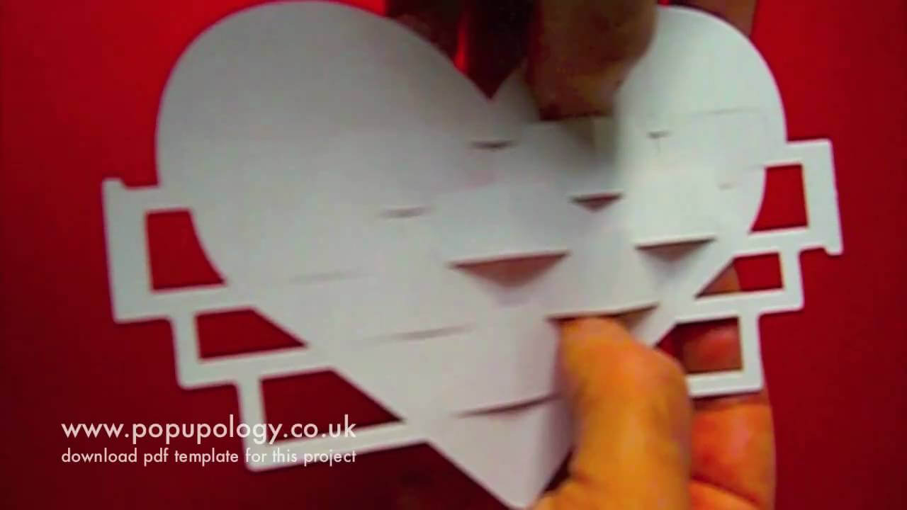 Pop Up Valentine's Kineticard Tutorial – Origamic Architecture Regarding Free Pop Up Card Templates Download