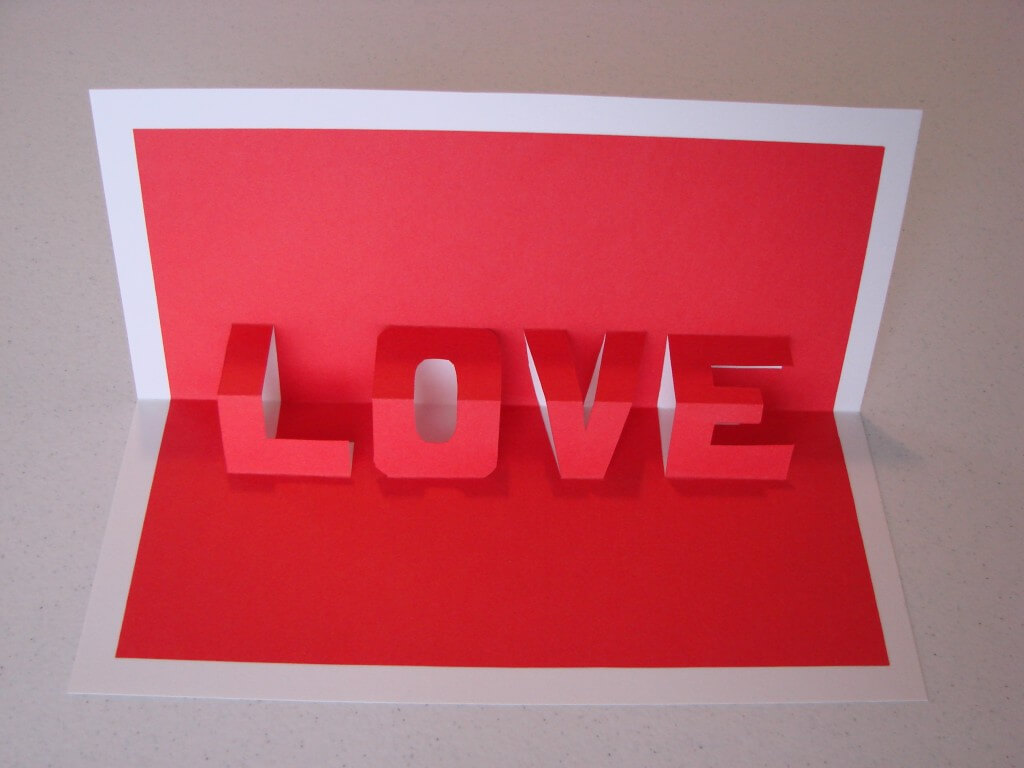 Pop Up Word Card | Craft Crossing With Regard To I Love You Pop Up Card Template
