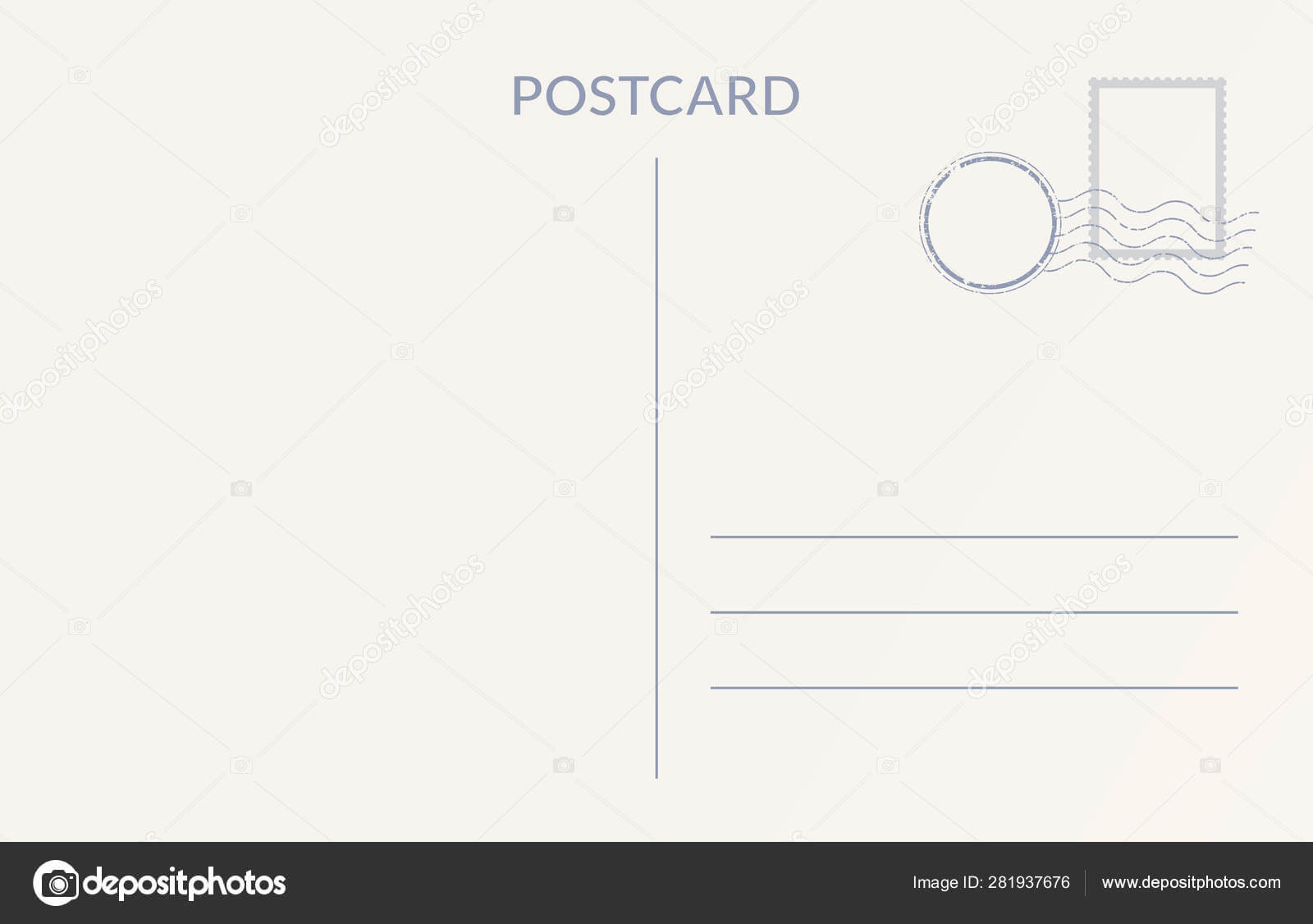 Postcard Back Design – Yeppe.digitalfuturesconsortium For Post Cards Template