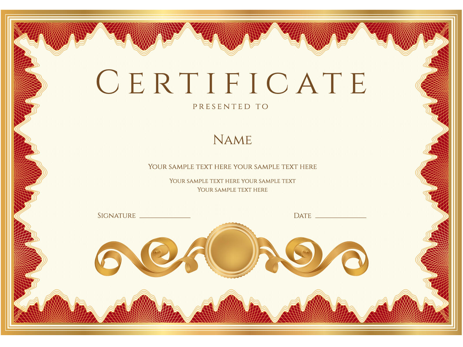 Powerpoint Certificate Templates. Free Diploma Certificate With Regard To Powerpoint Certificate Templates Free Download