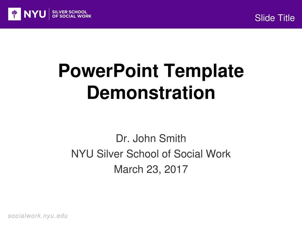 Powerpoint Template Demonstration – Ppt Download For Nyu Powerpoint Template