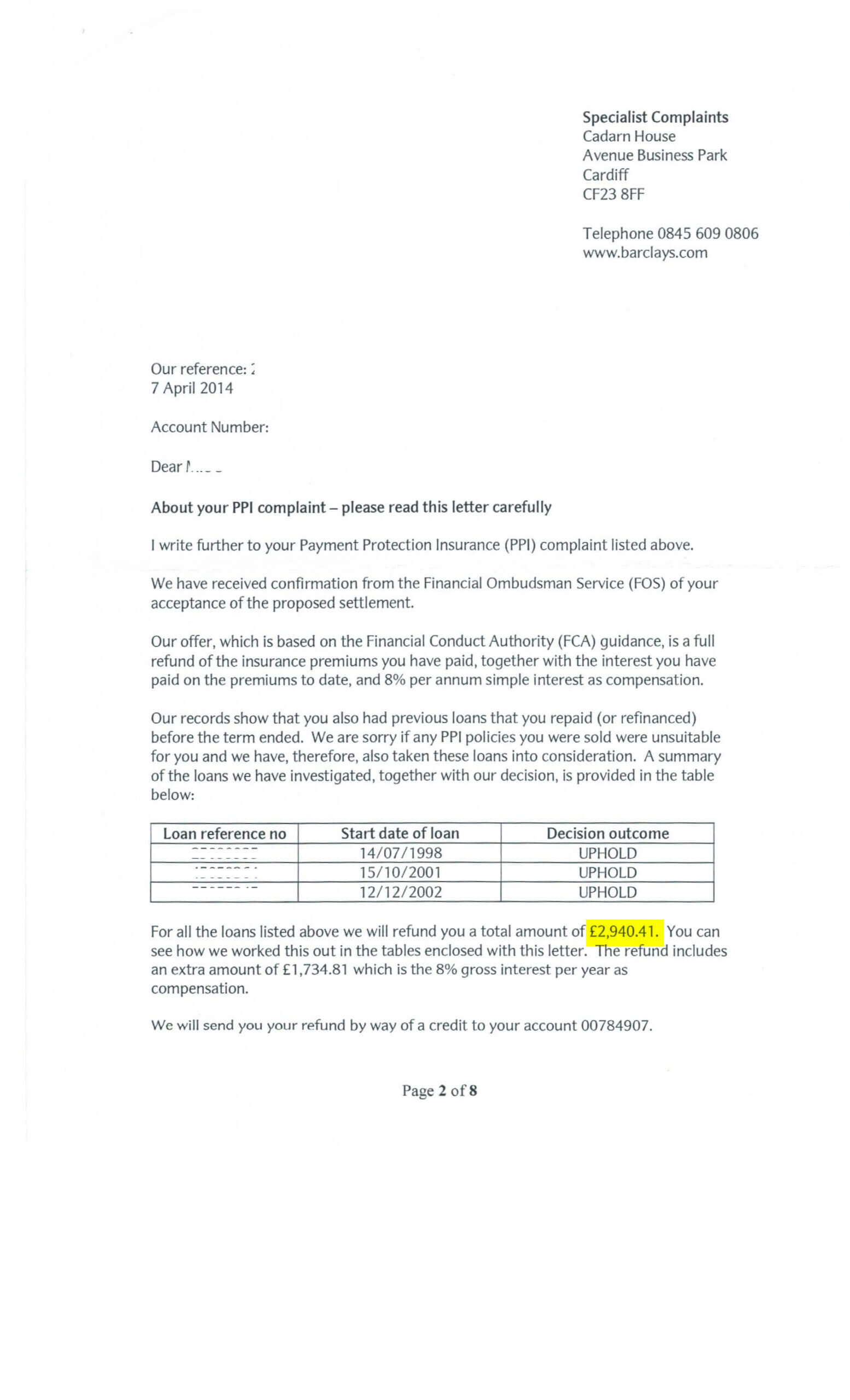Ppi Cover Letter – Dalep.midnightpig.co Throughout Ppi Claim Letter Template For Credit Card