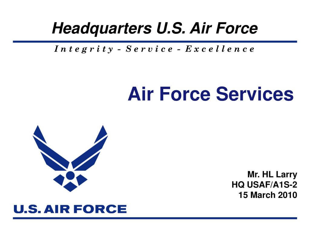 Ppt – Air Force Services Powerpoint Presentation, Free Regarding Air Force Powerpoint Template