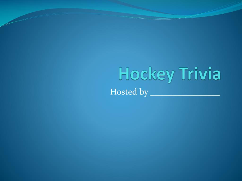 Ppt – Hockey Trivia Powerpoint Presentation, Free Download Regarding Trivia Powerpoint Template