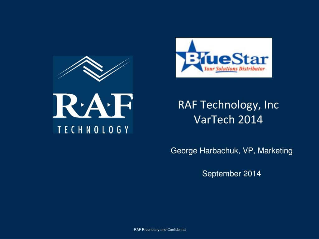 Ppt – Raf Technology, Inc Vartech 2014 Powerpoint Throughout Raf Powerpoint Template