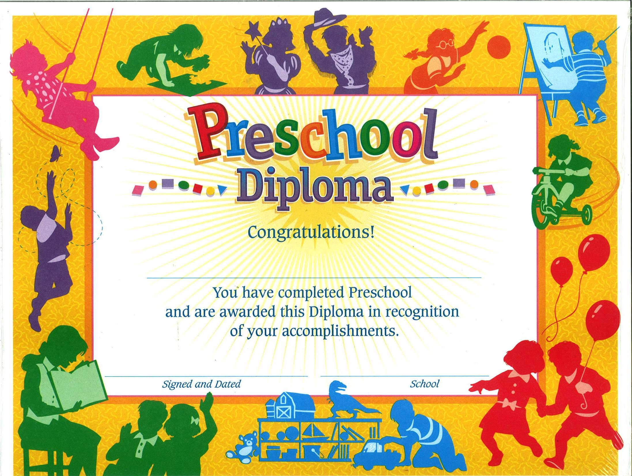 Pre School Certificate – Calep.midnightpig.co Inside Free Printable Graduation Certificate Templates