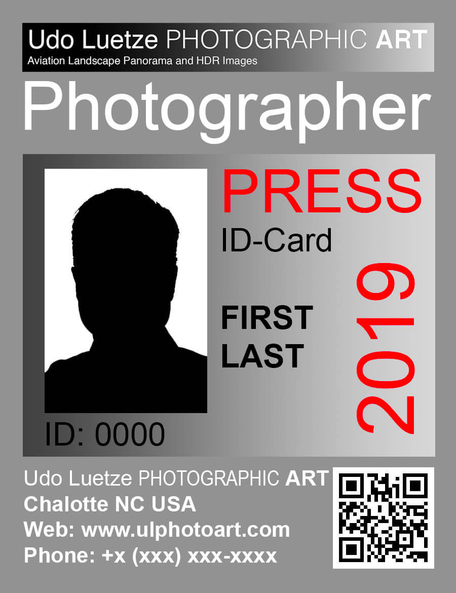 Press — Udo Luetze Photographic Art Within Photographer Id Card Template