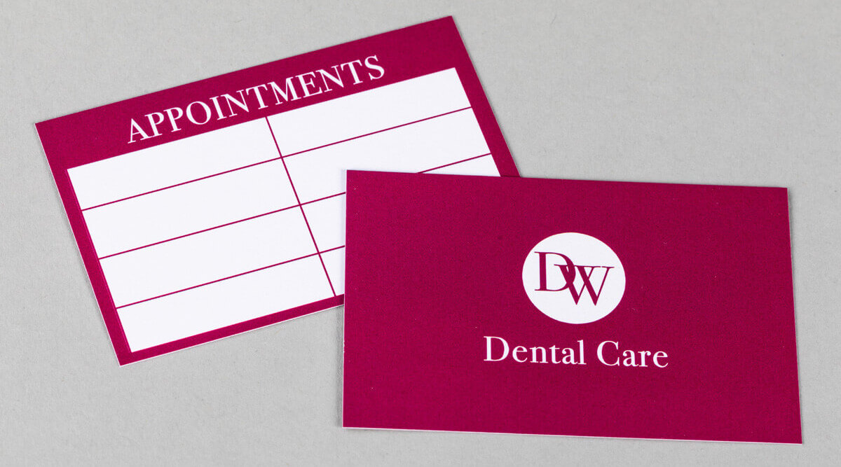 Print Appointment Cards – Appointment Card – Digital Printing For Dentist Appointment Card Template