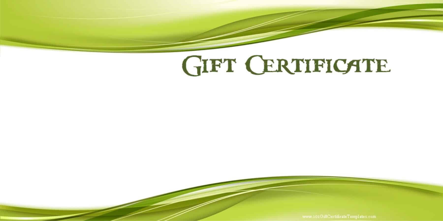 Printable Gift Certificate Templates With Regard To Custom Gift Certificate Template