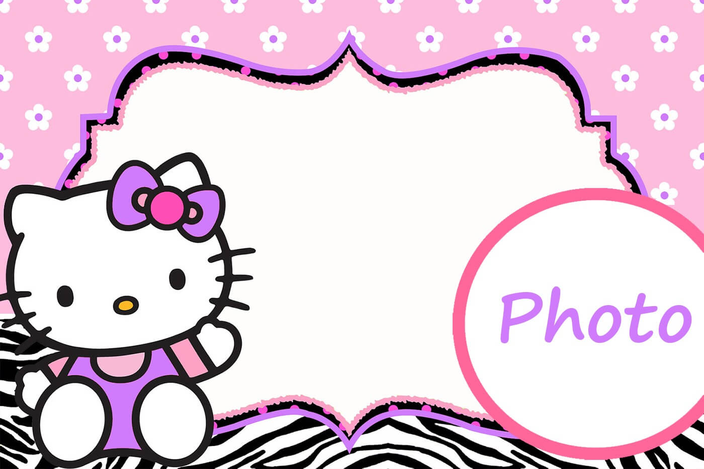 Printable Hello Kitty Birthday Invitations – Calep With Hello Kitty Birthday Card Template Free