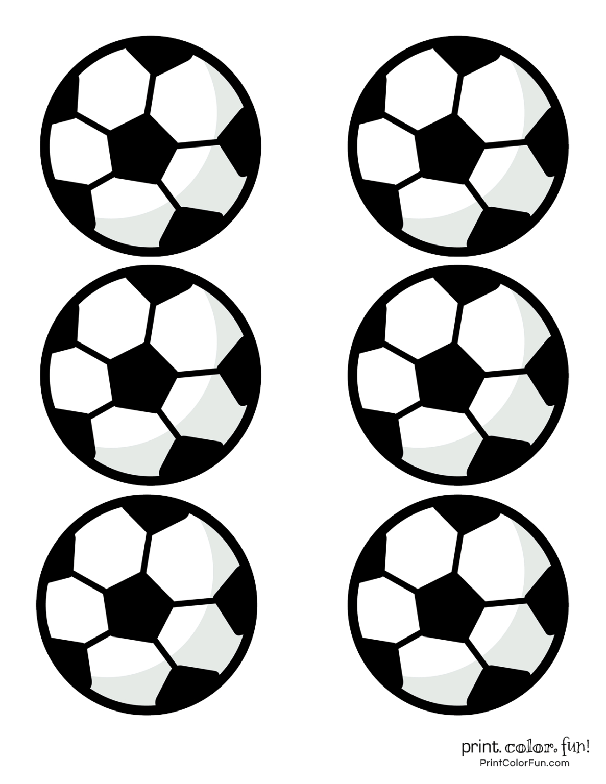Printable Soccer Ball Template