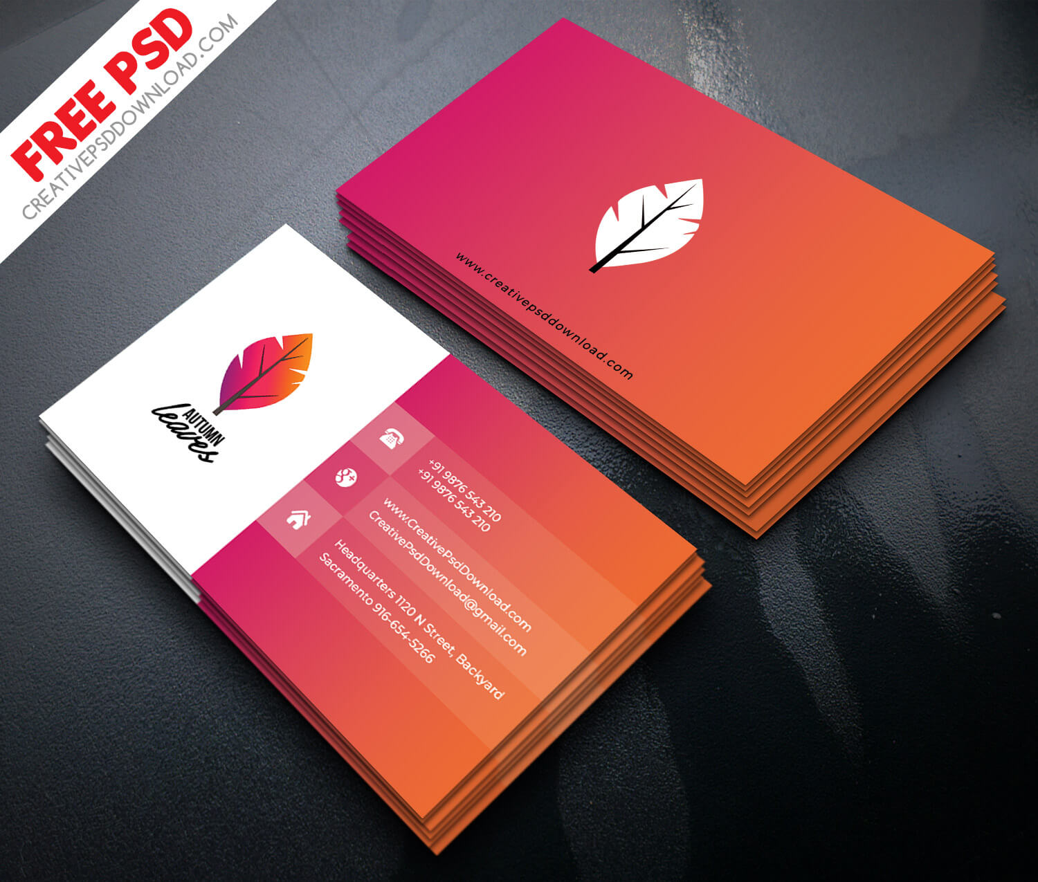 Professional Business Card Psd Free Download Intended For Visiting Card Template Psd Free Download