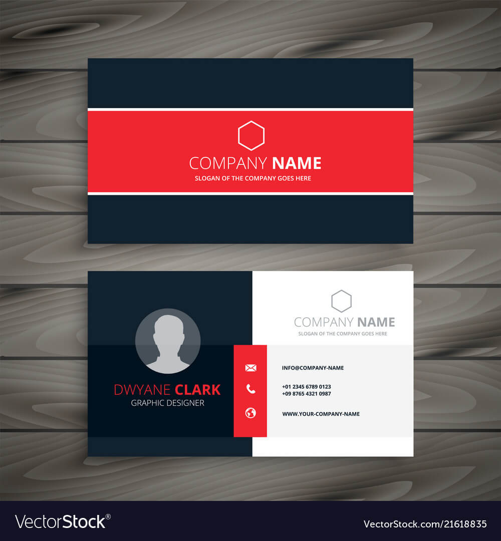 Professional Red Business Card Template In Professional Business Card Templates Free Download