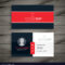Professional Red Business Card Template With Professional Name Card Template