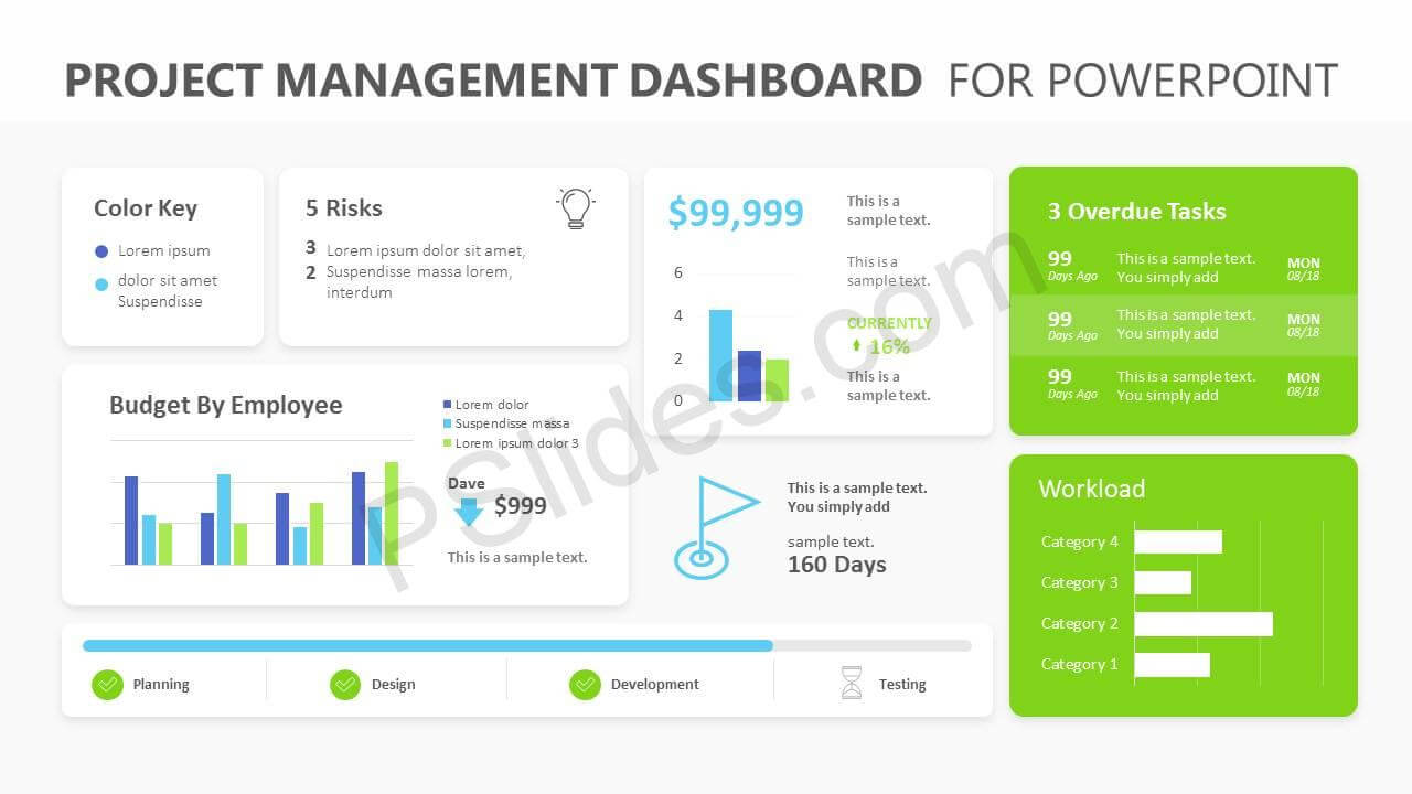 Project Management Powerpoint Templates Free Download Inside Project Dashboard Template Powerpoint Free