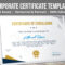 Psd Certificate Template On Behance For Landscape Certificate Templates