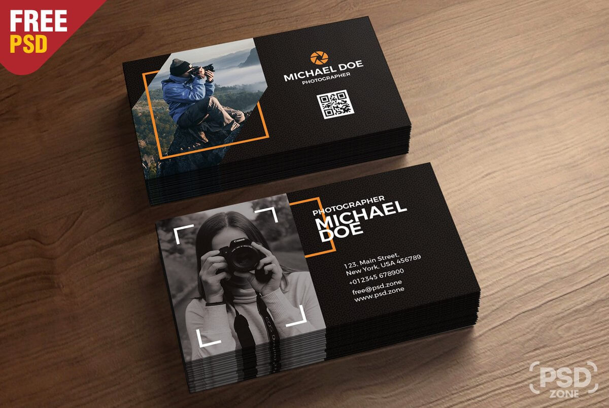 Psd Zone On Twitter: "photography Business Cards Template For Photography Business Card Templates Free Download
