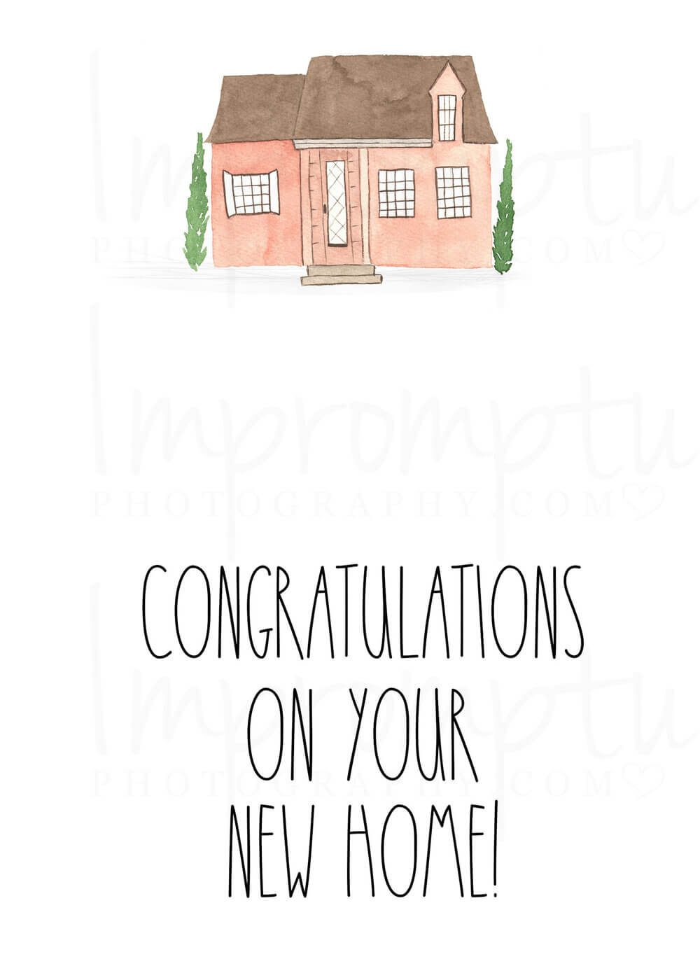 Rae Dunn Inspired Congratulations On Your New Home Card — Impromptu  Photography With Michaels Place Card Template