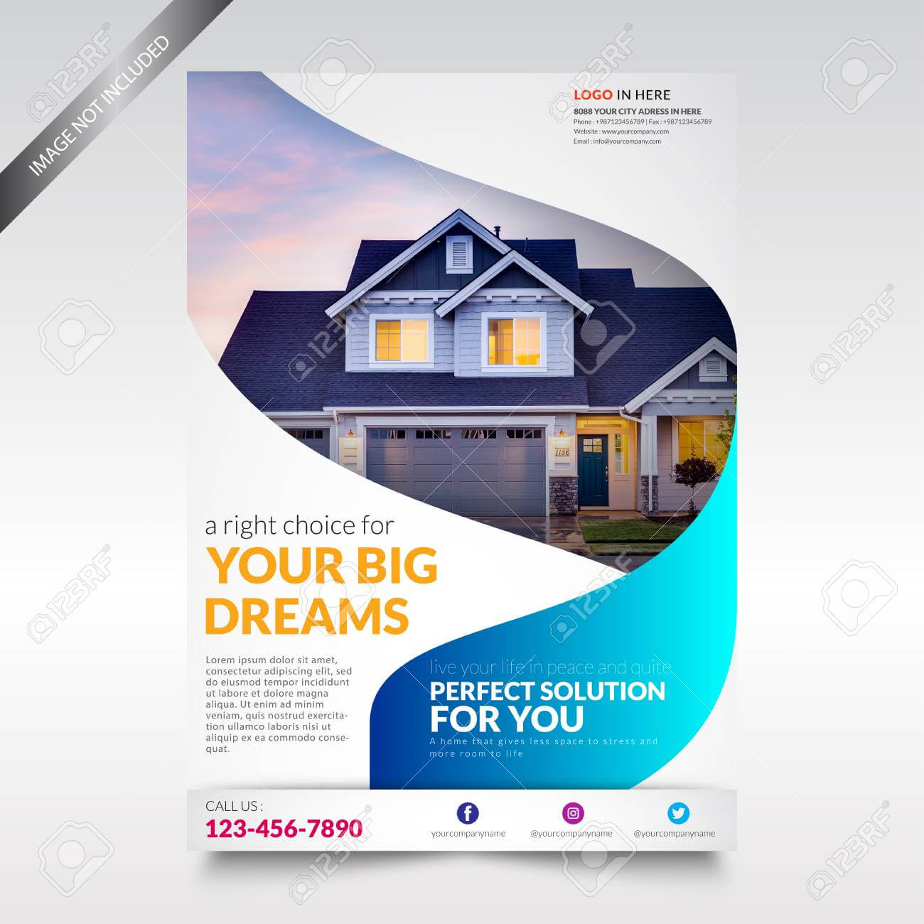 Real Estate Brochure – Calep.midnightpig.co Regarding Real Estate Brochure Templates Psd Free Download