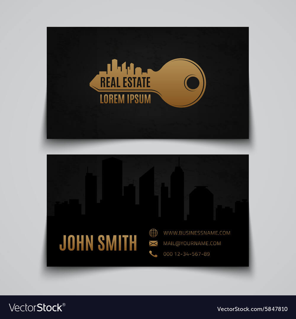 Real Estate Business Card Template With Regard To Real Estate Business Cards Templates Free