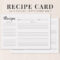 Recipe Card Template Printable - Calep.midnightpig.co intended for Fillable Recipe Card Template