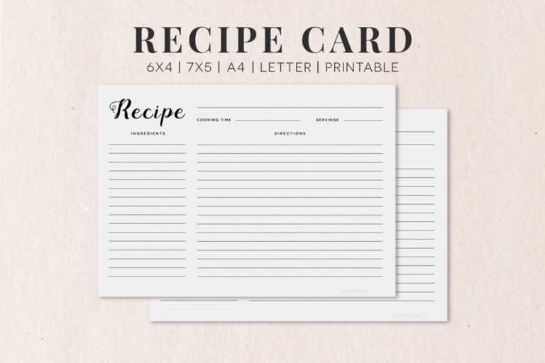 microsoft word recipe card template 5 x 8