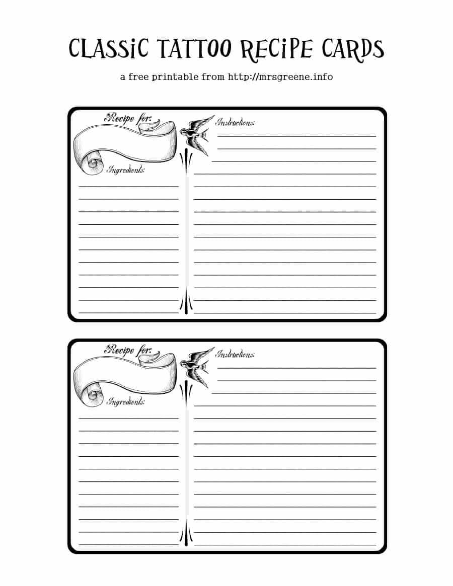 Recipes Book Template Free – Calep.midnightpig.co For Fillable Recipe Card Template