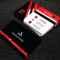 Red And Black Colour Professional Business Cards Free With Regard To Unique Business Card Templates Free